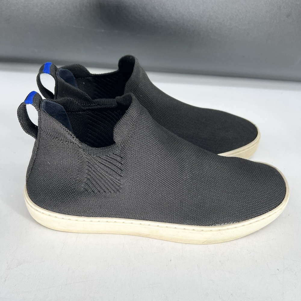 Women's Rothy's The Chelsea Knit Pull‎ On Black Boots Size 9.5